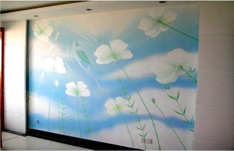 渝北画墙绘怎么画好白云的蓬松感？