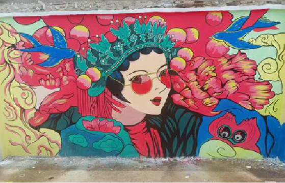 渝北墙体彩绘-网红墙