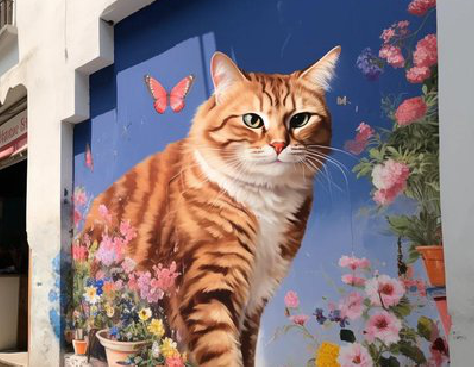 渝北自己绘制有个性的手绘墙