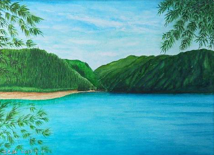 渝北在墙绘中，如何绘画绿水青山？